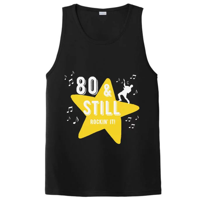 80 & Still Rockin It! Fun Milestone Design Performance Tank