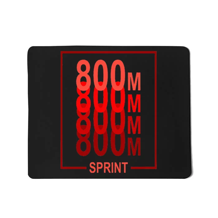 800m Sprint Track & Field Sprinter Athlete Red Mousepad