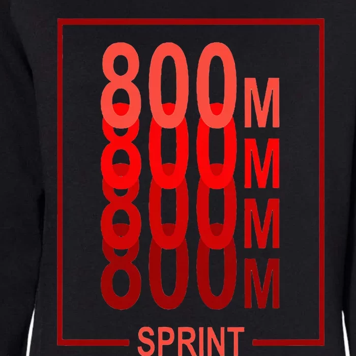 800m Sprint Track & Field Sprinter Athlete Red Womens California Wash Sweatshirt