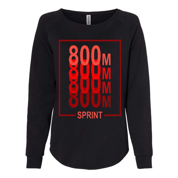 800m Sprint Track & Field Sprinter Athlete Red Womens California Wash Sweatshirt