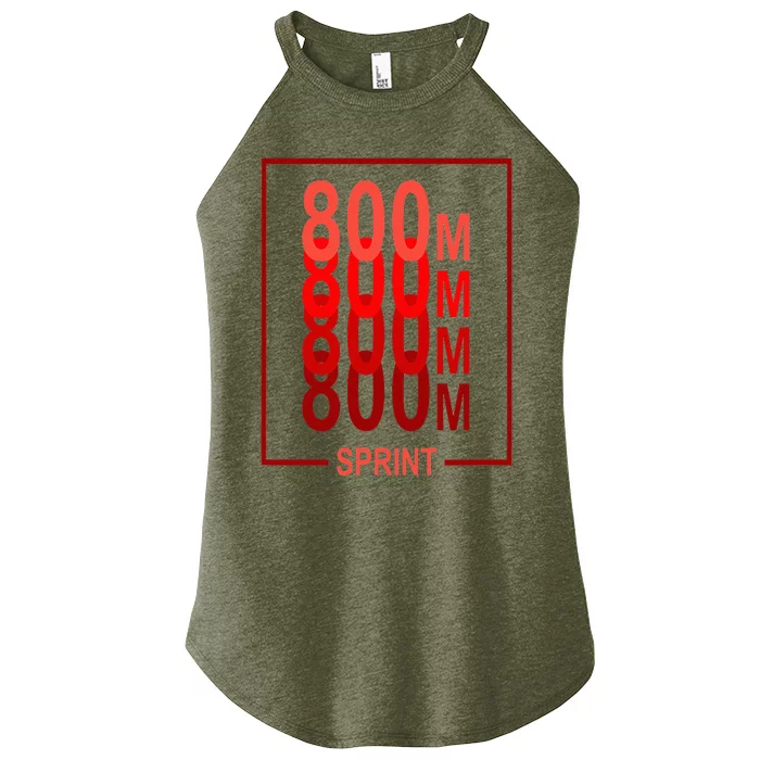 800m Sprint Track & Field Sprinter Athlete Red Women’s Perfect Tri Rocker Tank