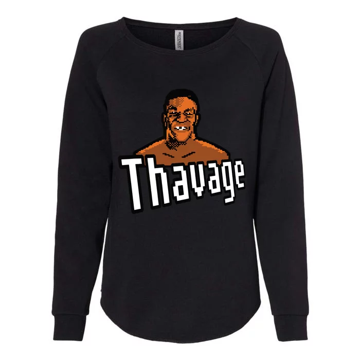 8bit Thavage Casual Wear Funny Thupreme Boxing Lisp Womens California Wash Sweatshirt