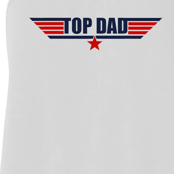 80s Top Dad Fathers Day Gift From Daughter Son Wife Women's Racerback Tank