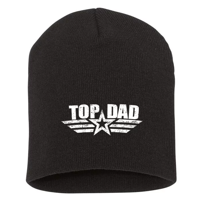 80s Top Dad Fathers Day Gift From Daughter Son Kids Wife Short Acrylic Beanie