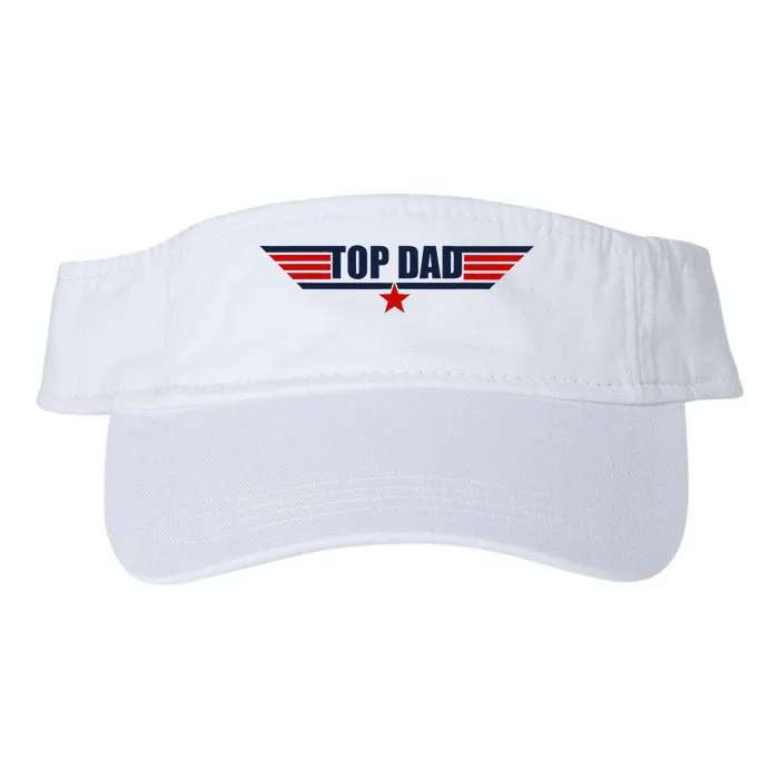 80s Top Dad Fathers Day Gift From Daughter Son Valucap Bio-Washed Visor