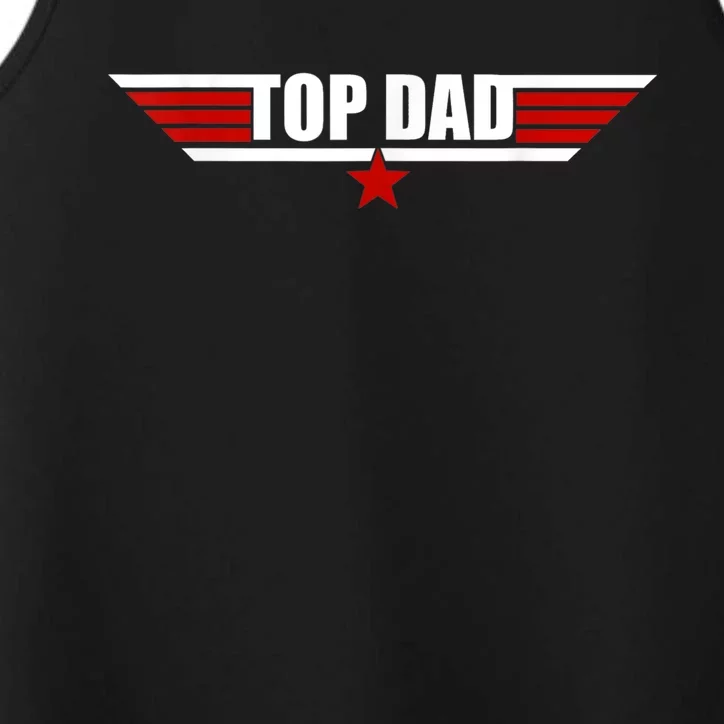 80s Top Dad Fathers Day Gift from Daughter Son Kid Wife Performance Tank