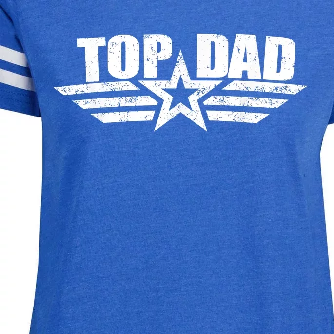 80s Top Dad Fathers Day Gift From Daughter Son Kids Wife Enza Ladies Jersey Football T-Shirt