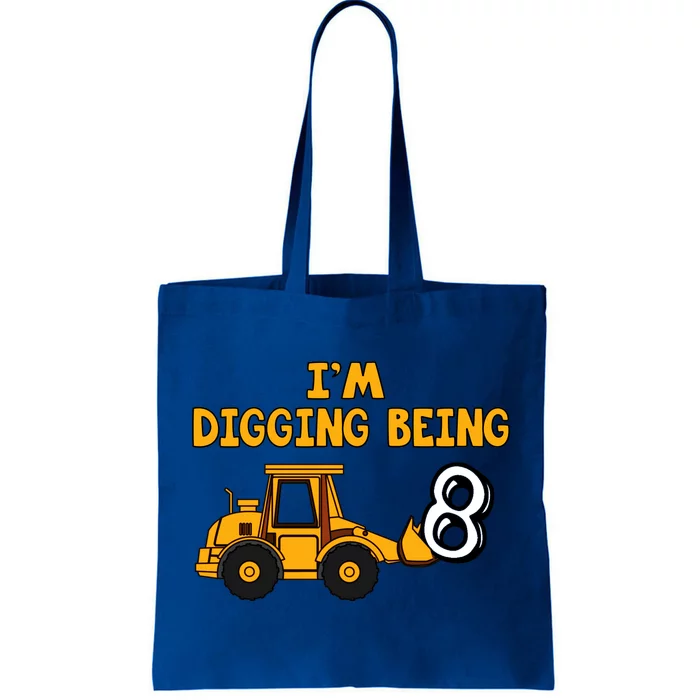 8th Birthday I'm Digging Being Eight Tote Bag