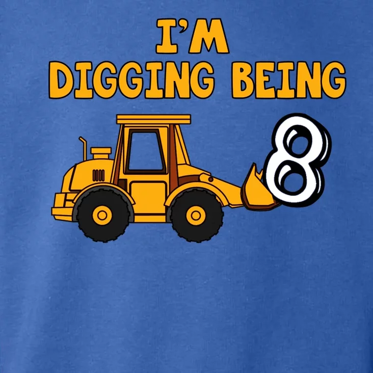 8th Birthday I'm Digging Being Eight Toddler Hoodie