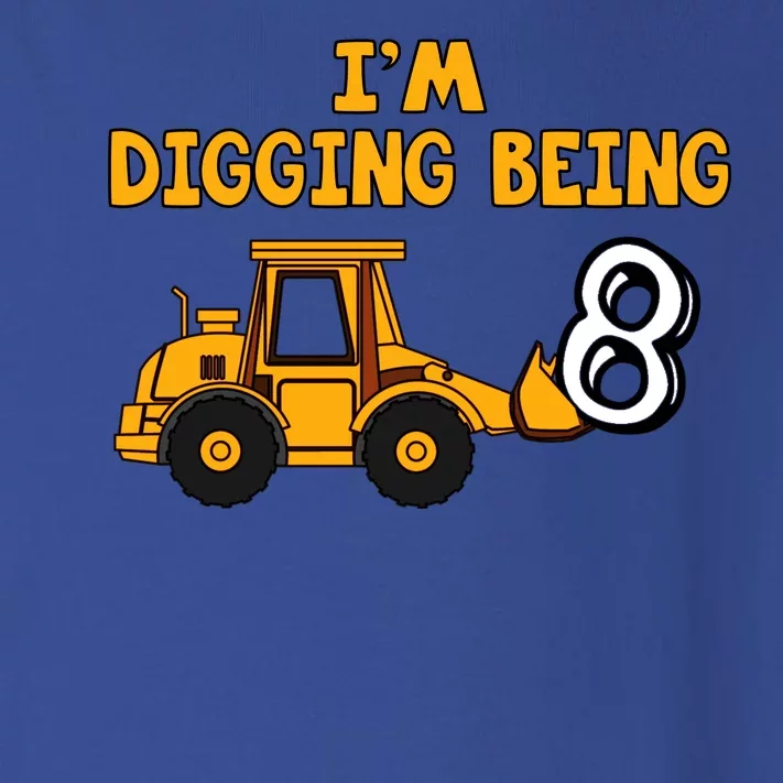 8th Birthday I'm Digging Being Eight Toddler Long Sleeve Shirt