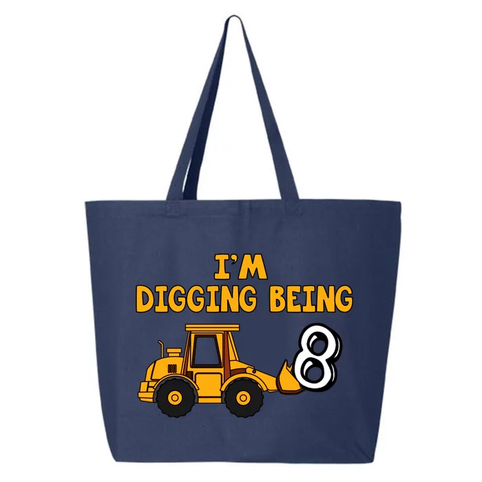 8th Birthday I'm Digging Being Eight 25L Jumbo Tote