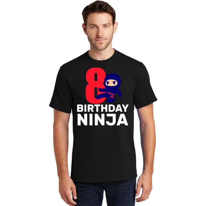 8th Birthday Ninja Tall T-Shirt