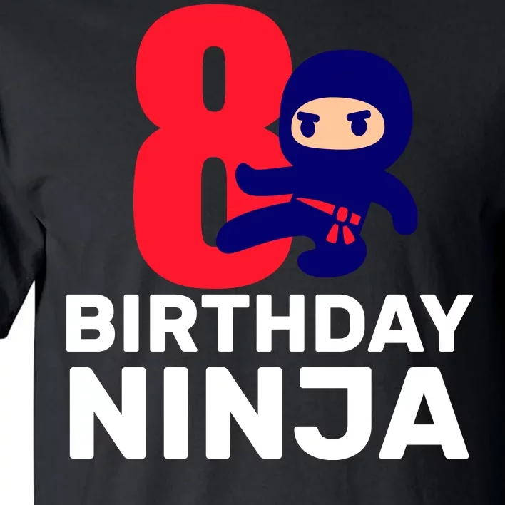 8th Birthday Ninja Tall T-Shirt