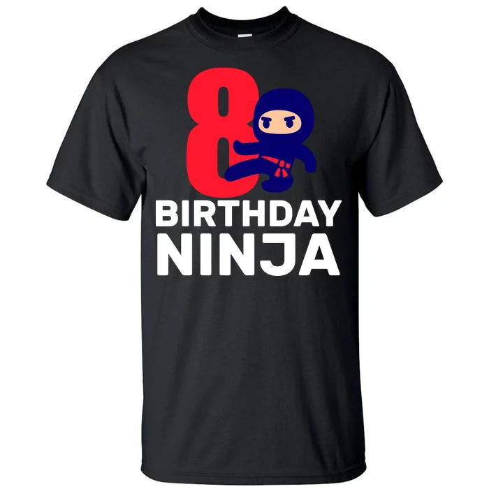 8th Birthday Ninja Tall T-Shirt