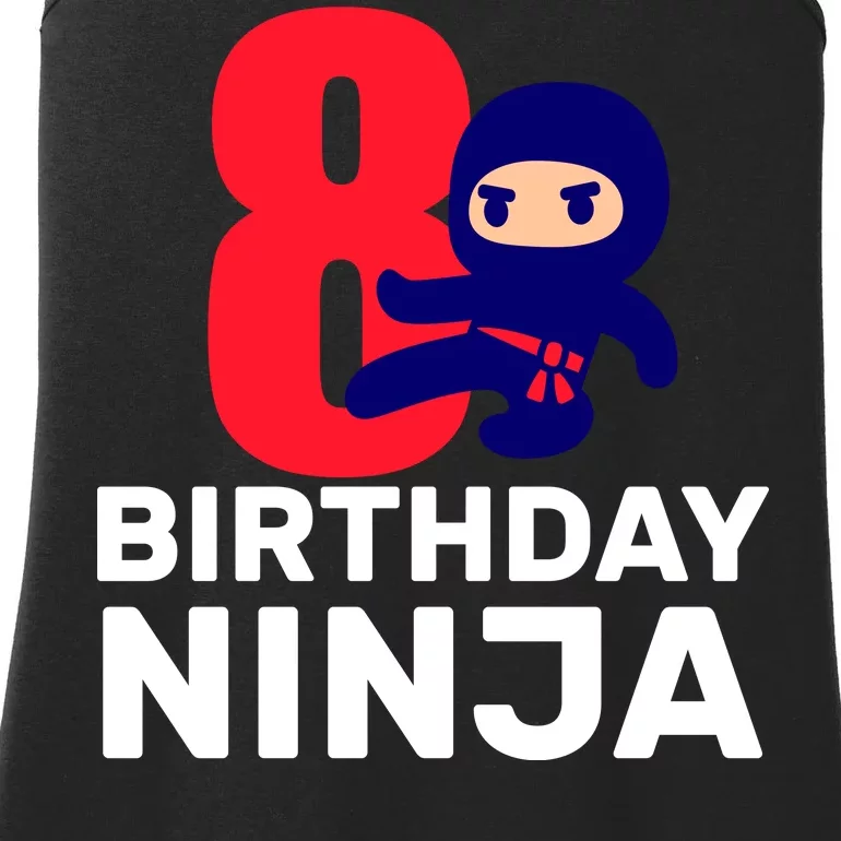 8th Birthday Ninja Ladies Essential Tank