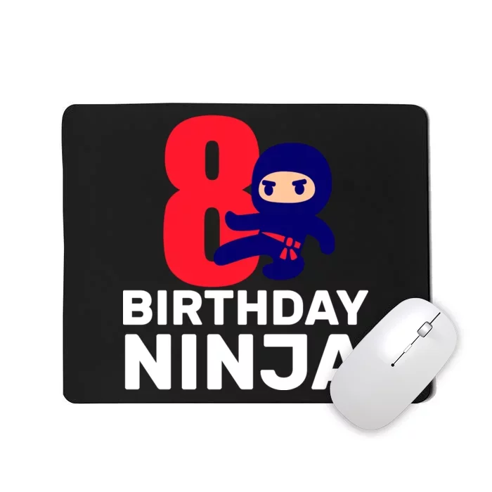 8th Birthday Ninja Mousepad