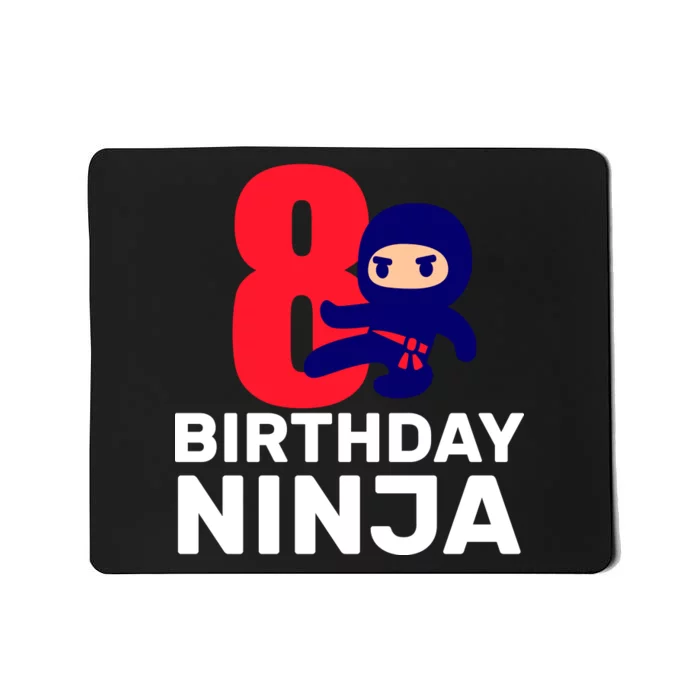 8th Birthday Ninja Mousepad