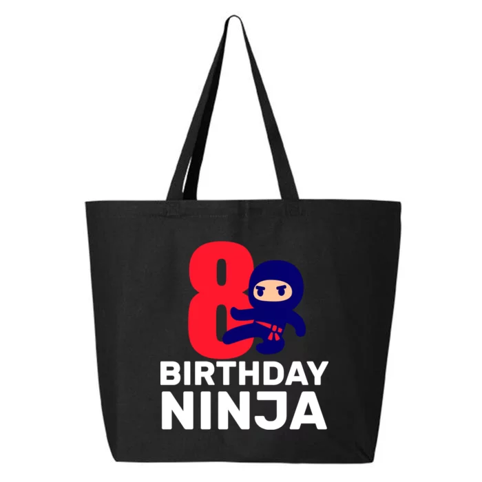 8th Birthday Ninja 25L Jumbo Tote