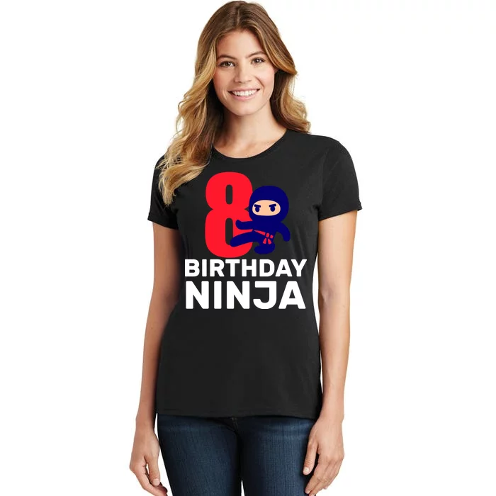 8th Birthday Ninja Women's T-Shirt