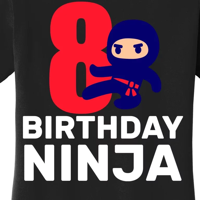 8th Birthday Ninja Women's T-Shirt