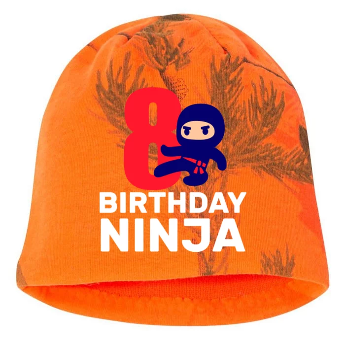 8th Birthday Ninja Kati - Camo Knit Beanie