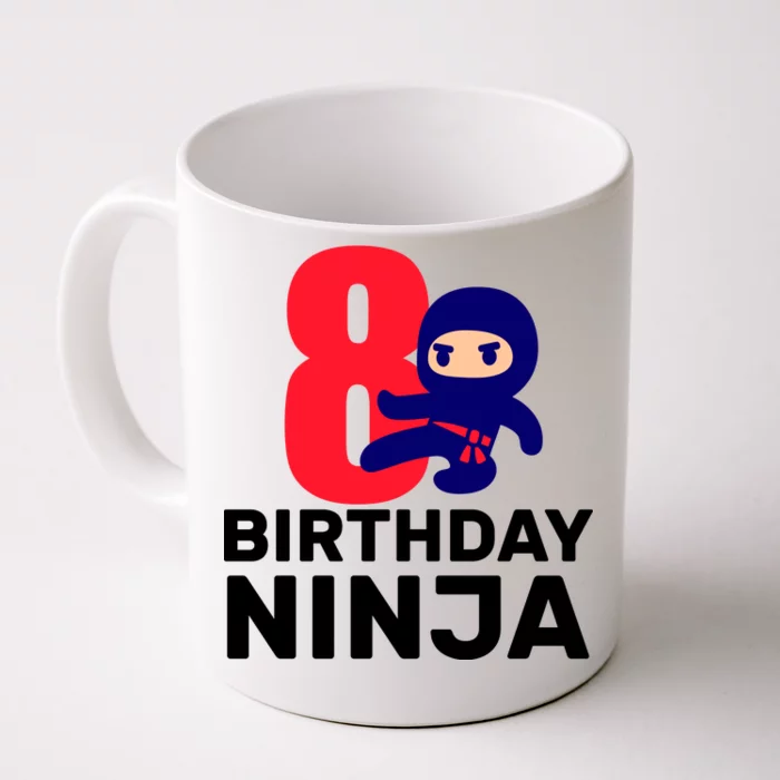 8th Birthday Ninja Front & Back Coffee Mug