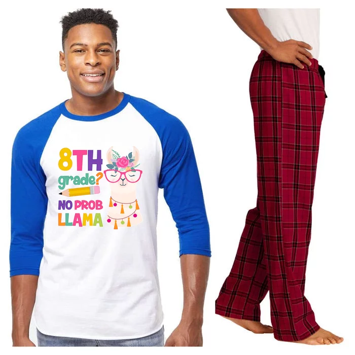 8th Grade? No Prob Llama Raglan Sleeve Pajama Set