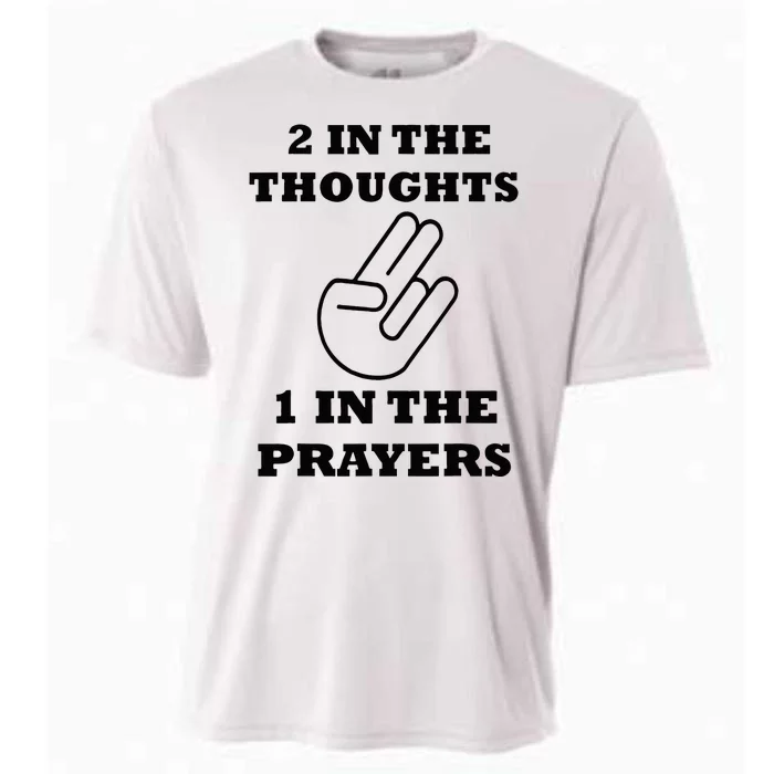 2 In The Thoughts 1 In The Prayers Funny Shocker Meme Cooling Performance Crew T-Shirt