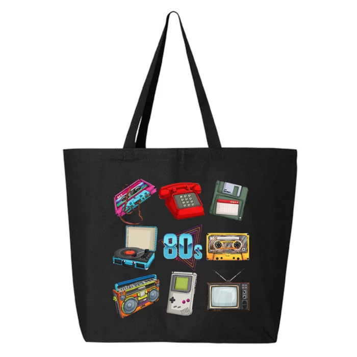 80s Throwback Retro Vintage Funny Party Cassette Tapes 25L Jumbo Tote