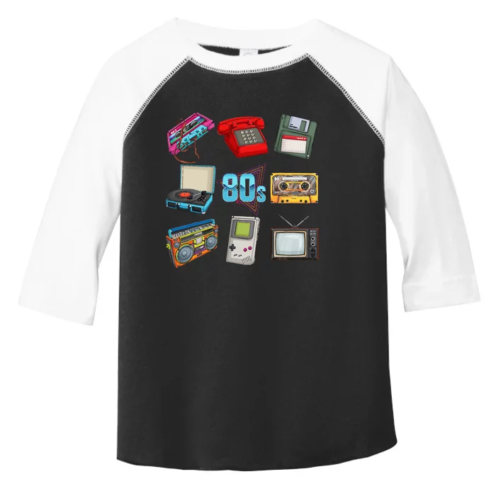 80s Throwback Retro Vintage Funny Party Cassette Tapes Toddler Fine Jersey T-Shirt