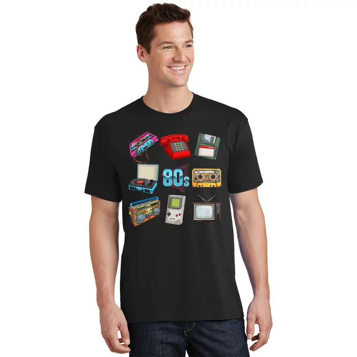 80S Throwback Retro Vintage Party Cassette Tapes T-Shirt