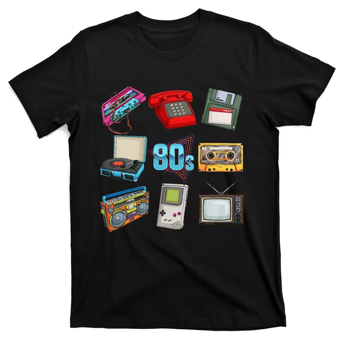 80S Throwback Retro Vintage Party Cassette Tapes T-Shirt