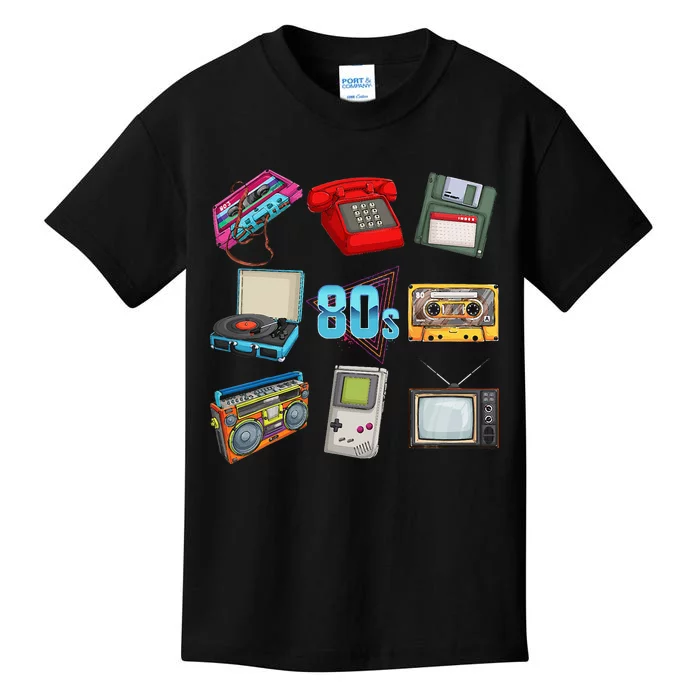 80S Throwback Retro Vintage Party Cassette Tapes Kids T-Shirt