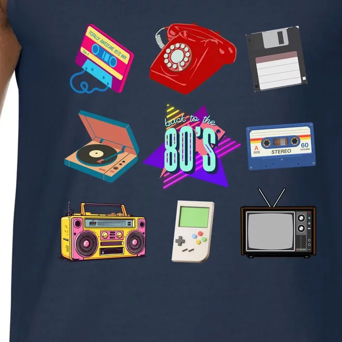 80s Throwback Retro Vintage Funny Party Cassette Tapes Comfort Colors® Tank Top