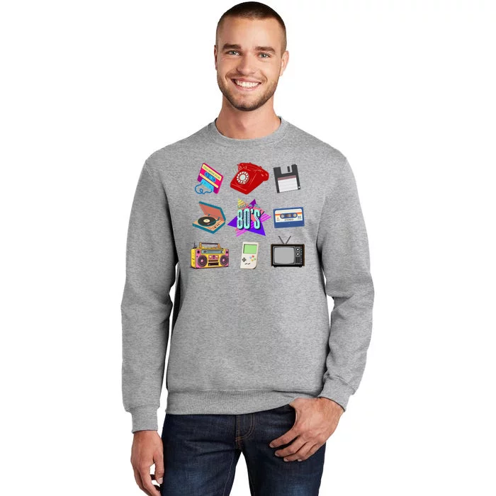 80s Throwback Retro Vintage Funny Party Cassette Tapes Sweatshirt