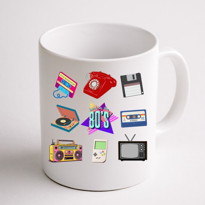 80s Throwback Retro Vintage Funny Party Cassette Tapes Front & Back Coffee Mug