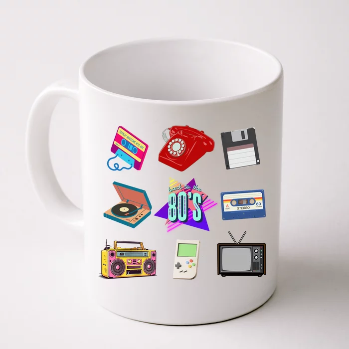 80s Throwback Retro Vintage Funny Party Cassette Tapes Front & Back Coffee Mug