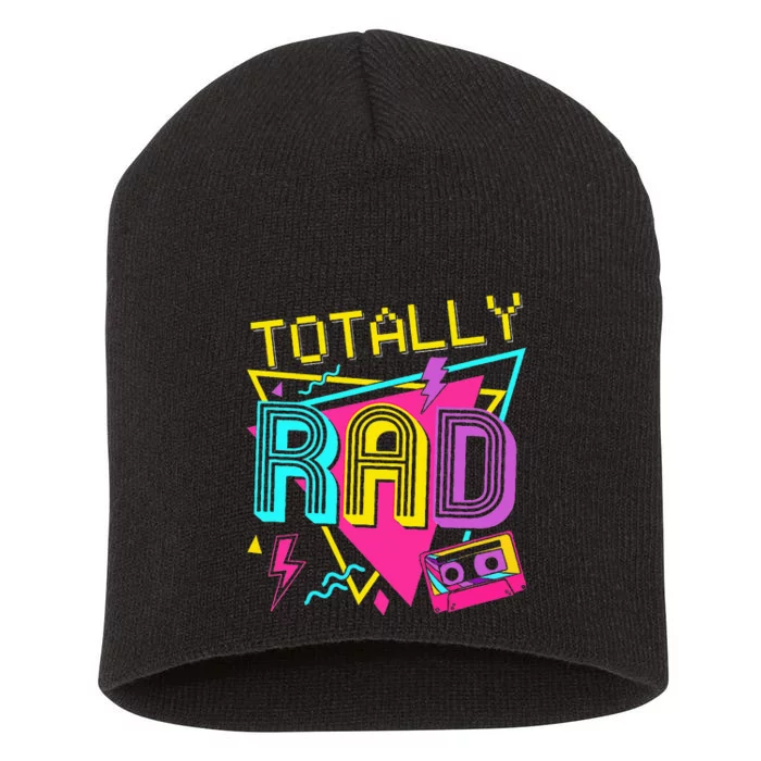 80s Totally Rad Short Acrylic Beanie