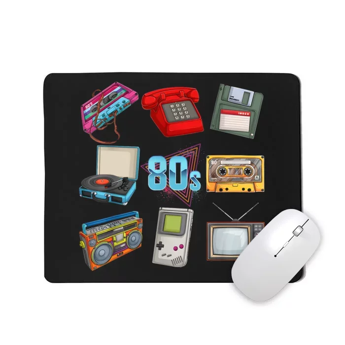 80s Throwback Retro Vintage Funny Party Cassette Tapes Mousepad