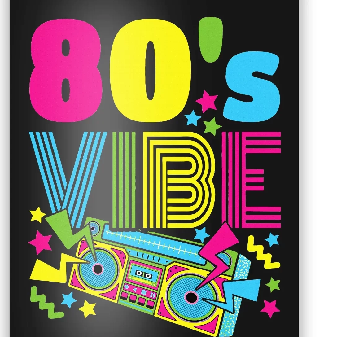 80s Vibe 1980s Fashion 80s Theme Outfit Eighties 80s Costume Poster