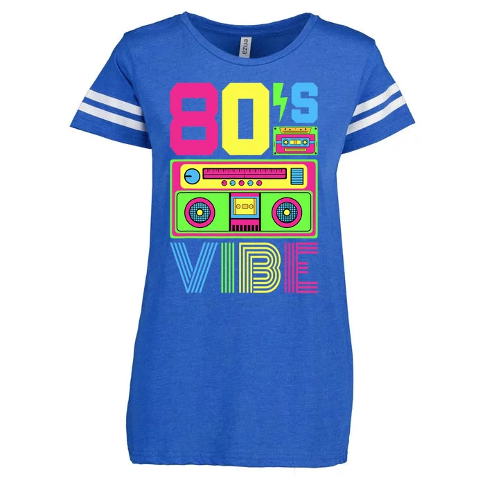 80s Vibe 1980s Fashion Theme Party Outfit Eighties Costume Enza Ladies Jersey Football T-Shirt