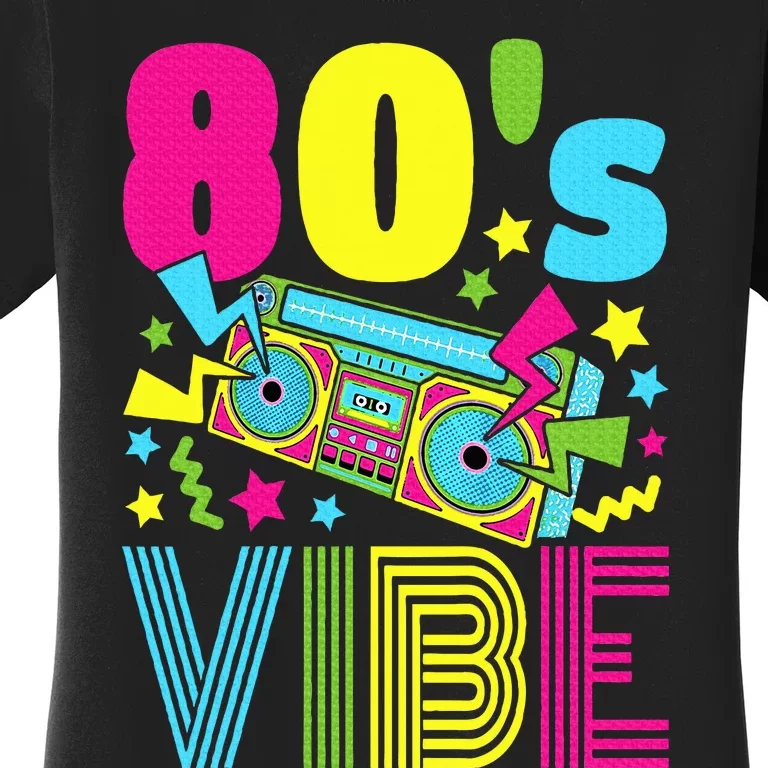 80s Vibe 1980s Fashion 80s Theme Outfit Eighties 80s Costume Women's T-Shirt