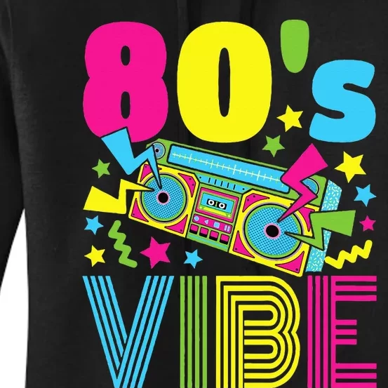 80s Vibe 1980s Fashion 80s Theme Eighties 80s Costume Women's Pullover Hoodie