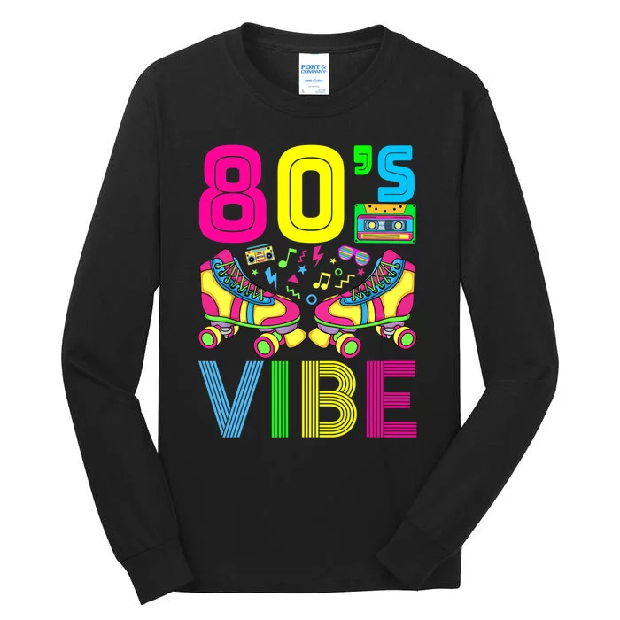 80's Vibe Funny 80s Party Outfit Retro 1980s 80s Lover Tall Long Sleeve T-Shirt