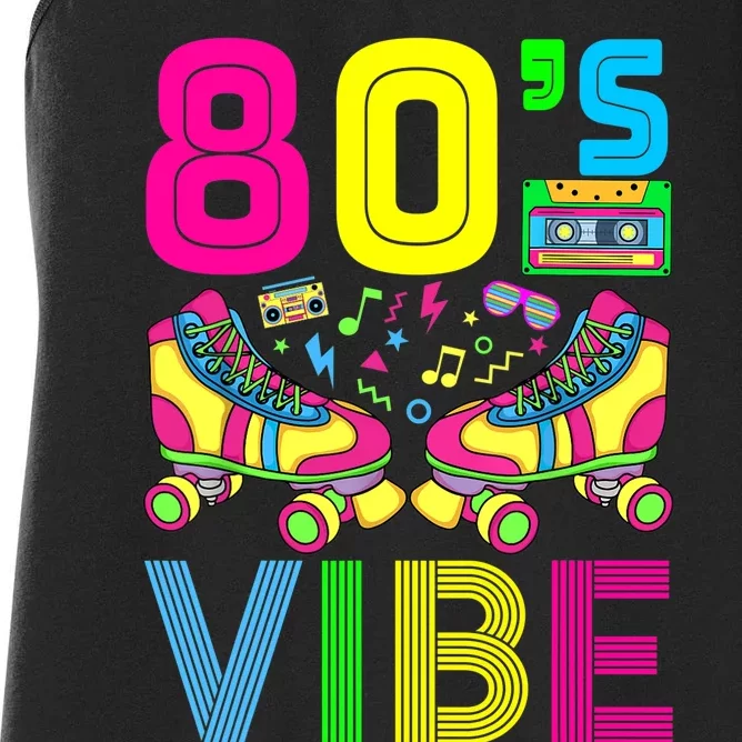 80's Vibe Funny 80s Party Outfit Retro 1980s 80s Lover Women's Racerback Tank