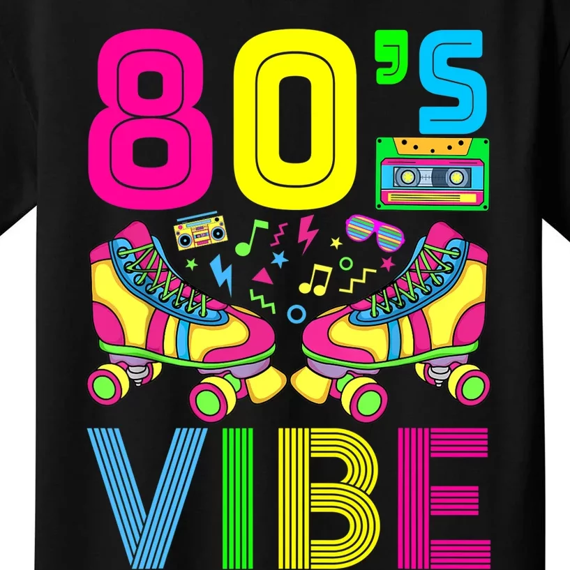 80's Vibe Funny 80s Party Outfit Retro 1980s 80s Lover Kids T-Shirt