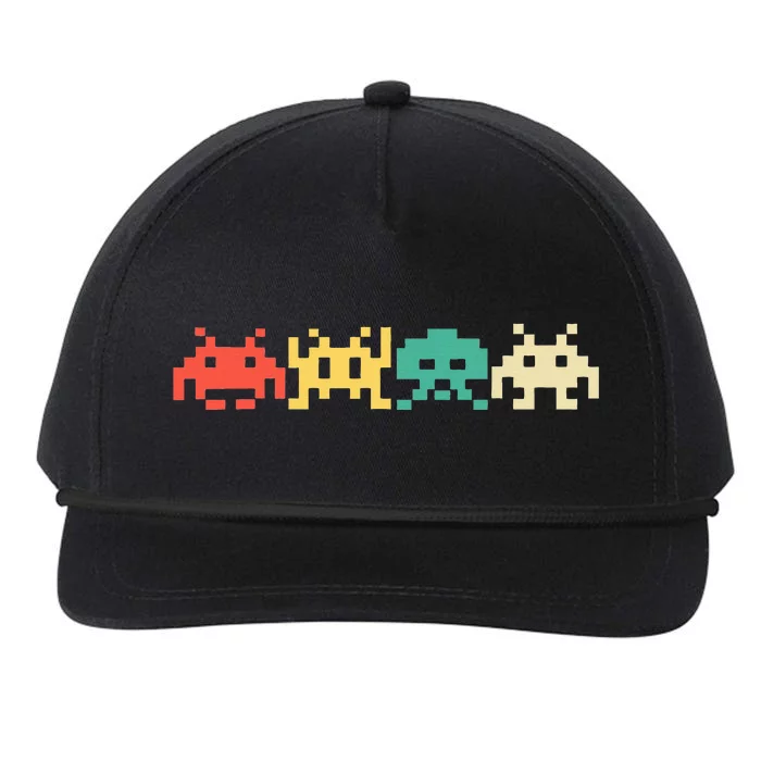 80s Video Game Vintage Retro Arcade Snapback Five-Panel Rope Hat