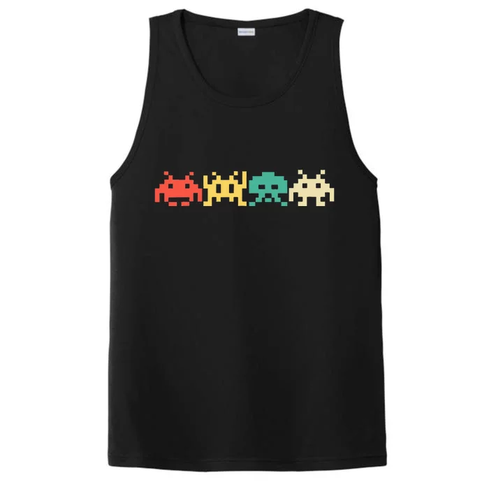 80s Video Game Vintage Retro Arcade Performance Tank