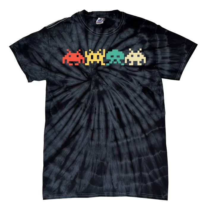 80s Video Game Vintage Retro Arcade Tie-Dye T-Shirt