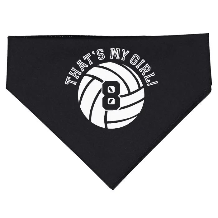 8 Volleyball Player That's My Cheer Mom Dad Team Coach USA-Made Doggie Bandana